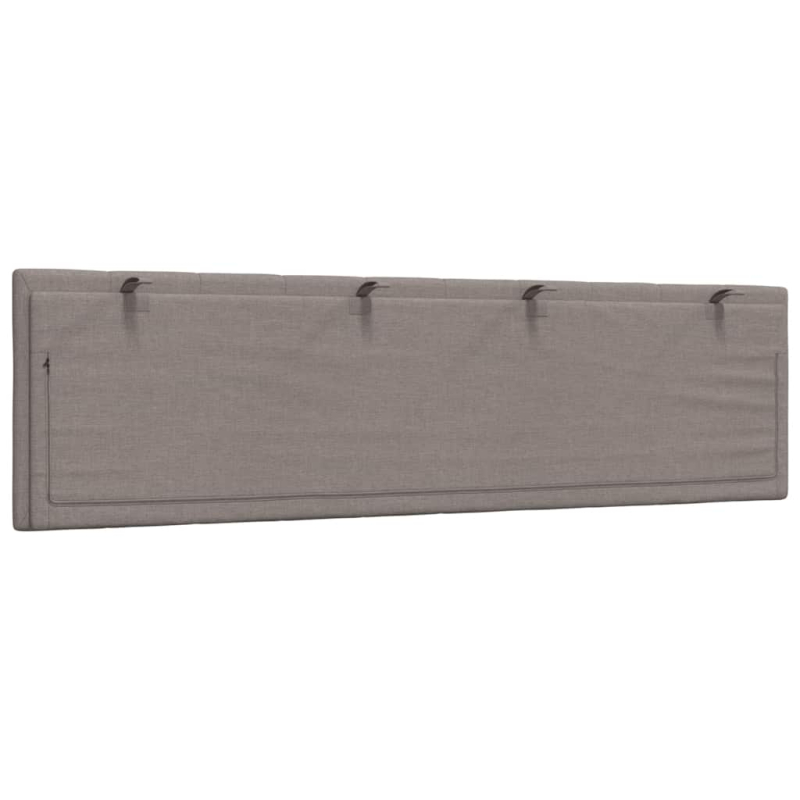 Kopfteil-Kissen Taupe 180 cm Stoff
