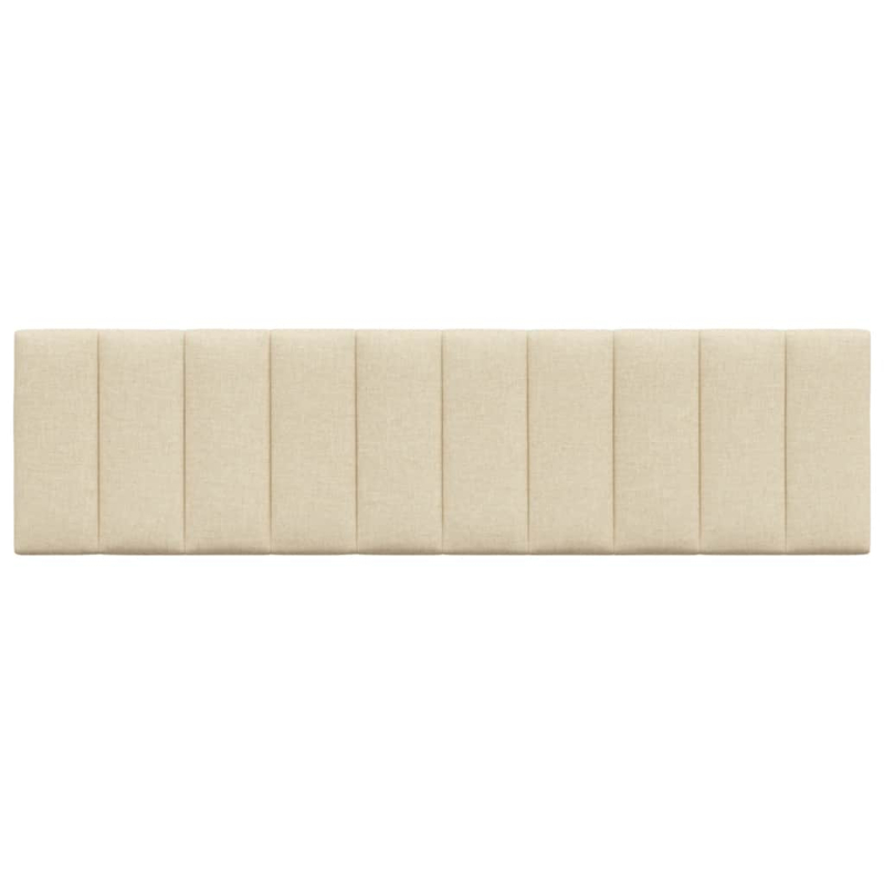 Kopfteil-Kissen Creme 180 cm Stoff