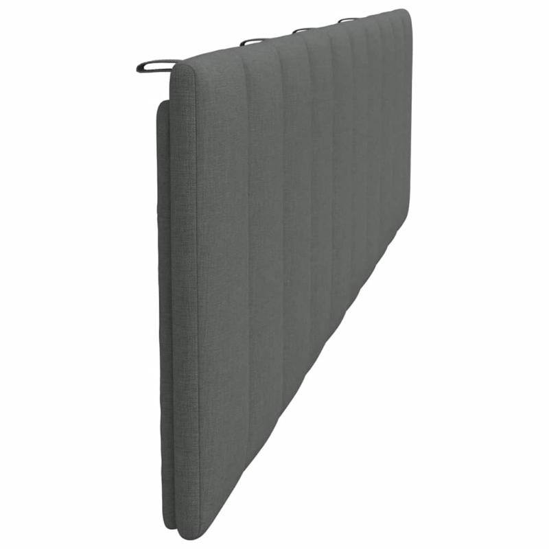 Kopfteil-Kissen Dunkelgrau 200 cm Stoff