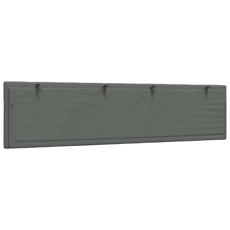 Kopfteil-Kissen Dunkelgrau 200 cm Stoff