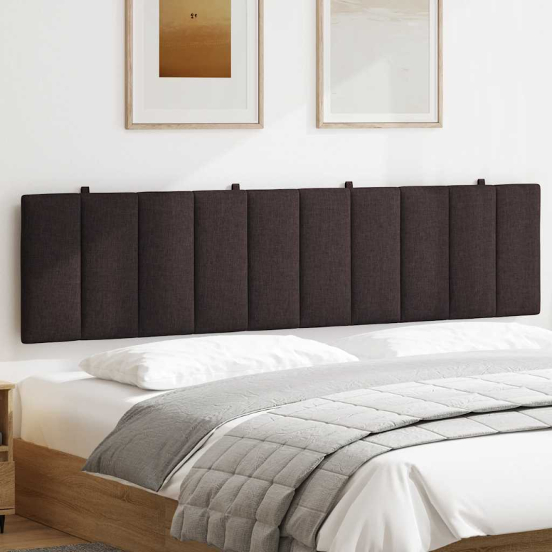 Kopfteil-Kissen Dunkelbraun 200 cm Stoff
