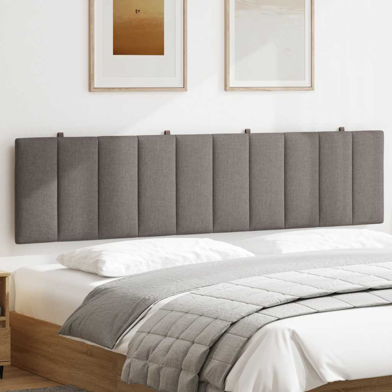 Kopfteil-Kissen Taupe 200 cm Stoff