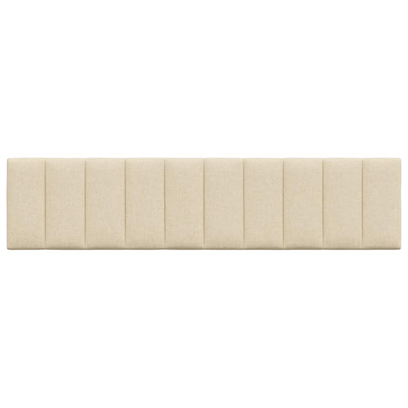Kopfteil-Kissen Creme 200 cm Stoff