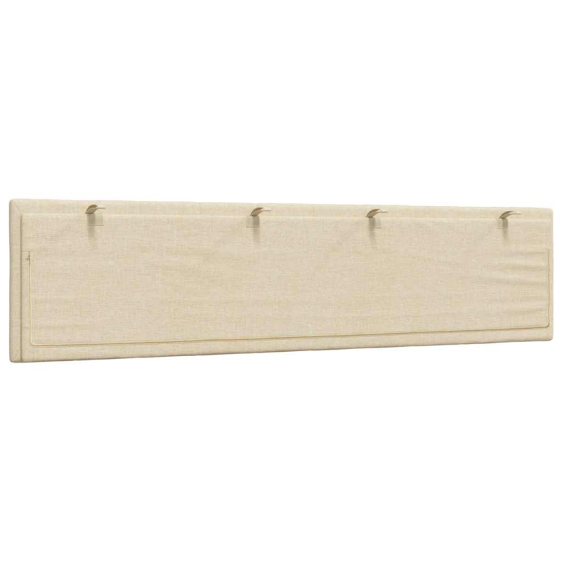 Kopfteil-Kissen Creme 200 cm Stoff