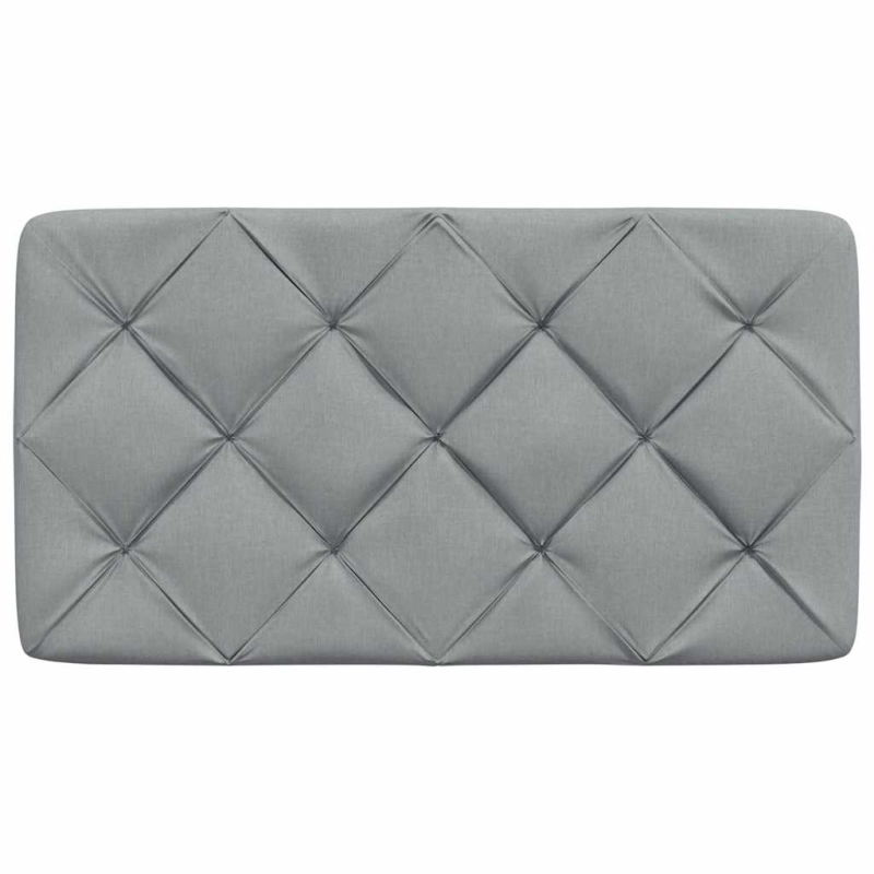 Kopfteil-Kissen Hellgrau 80 cm Stoff