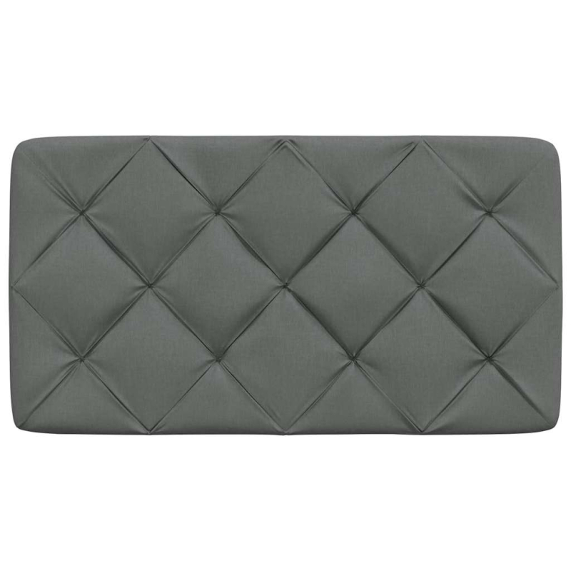 Kopfteil-Kissen Dunkelgrau 80 cm Stoff