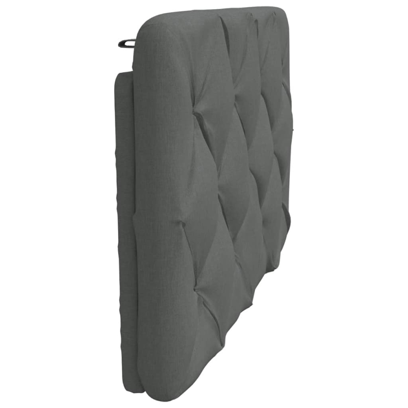 Kopfteil-Kissen Dunkelgrau 80 cm Stoff