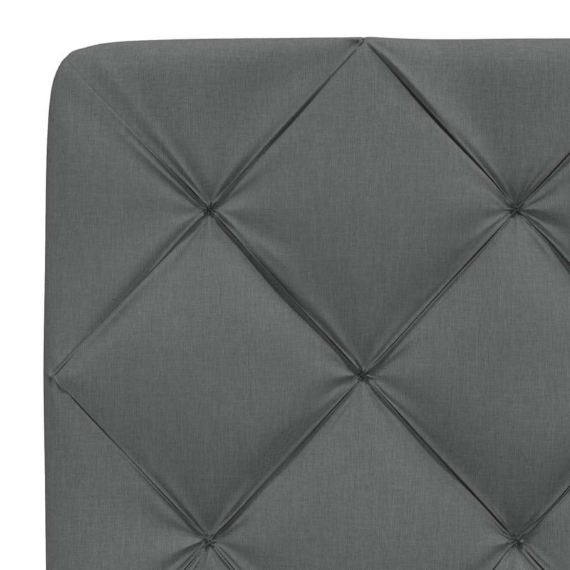 Kopfteil-Kissen Dunkelgrau 80 cm Stoff