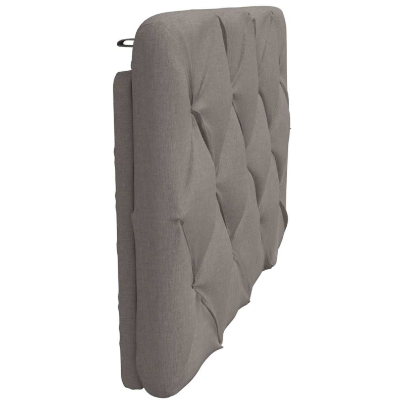 Kopfteil-Kissen Taupe 80 cm Stoff