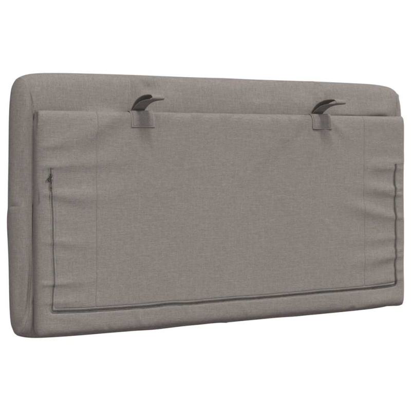 Kopfteil-Kissen Taupe 80 cm Stoff