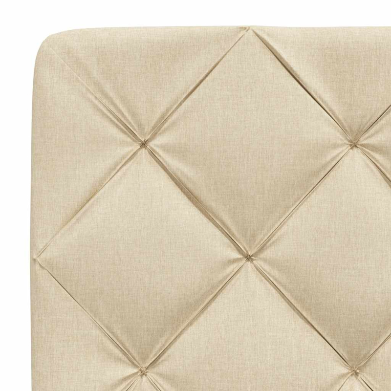 Kopfteil-Kissen Creme 80 cm Stoff