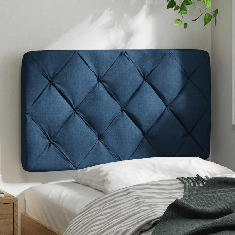 Kopfteil-Kissen Blau 80 cm Stoff