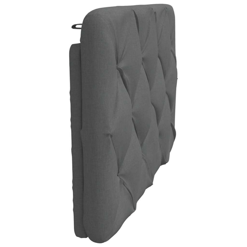 Kopfteil-Kissen Dunkelgrau 90 cm Stoff