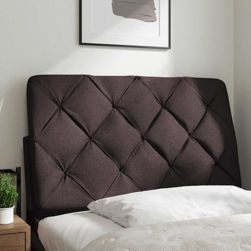 Kopfteil-Kissen Dunkelbraun 90 cm Stoff