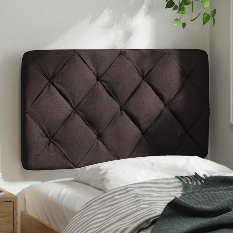 Kopfteil-Kissen Dunkelbraun 90 cm Stoff