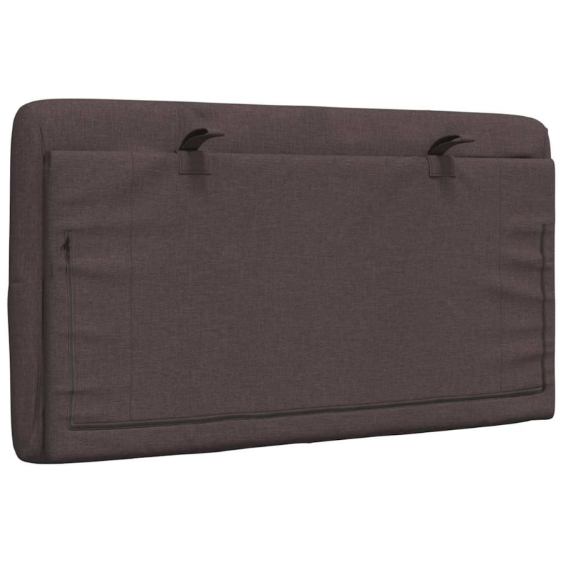 Kopfteil-Kissen Dunkelbraun 90 cm Stoff