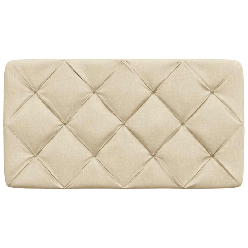 Kopfteil-Kissen Creme 90 cm Stoff