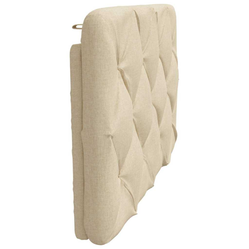 Kopfteil-Kissen Creme 90 cm Stoff