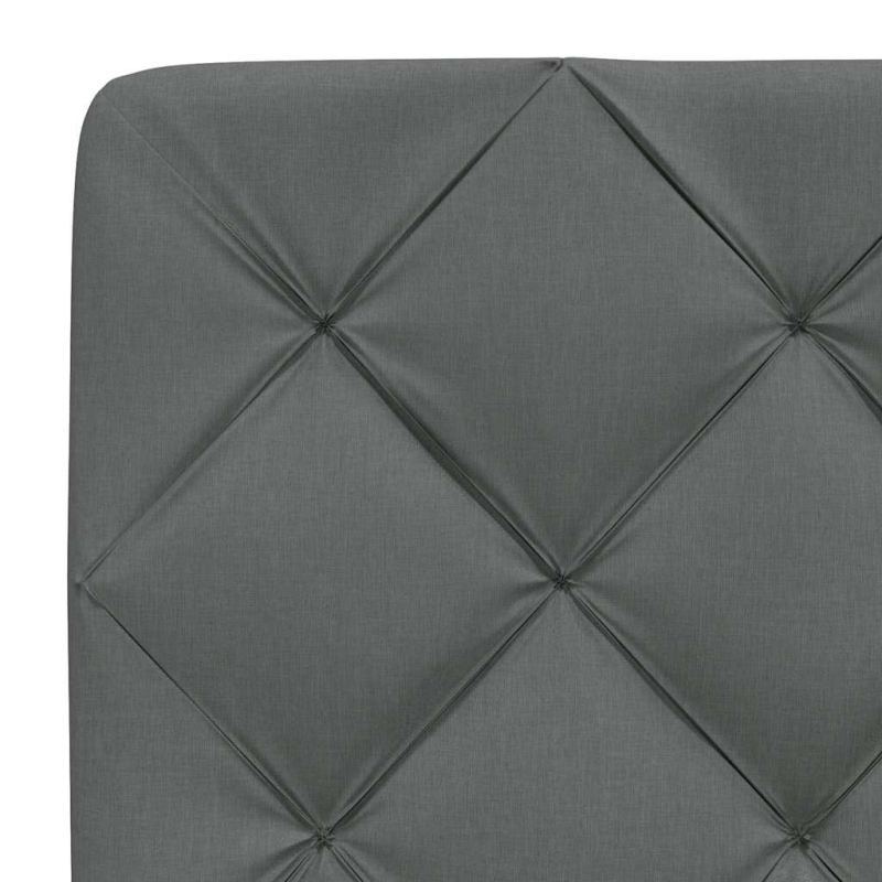 Kopfteil-Kissen Dunkelgrau 100 cm Stoff