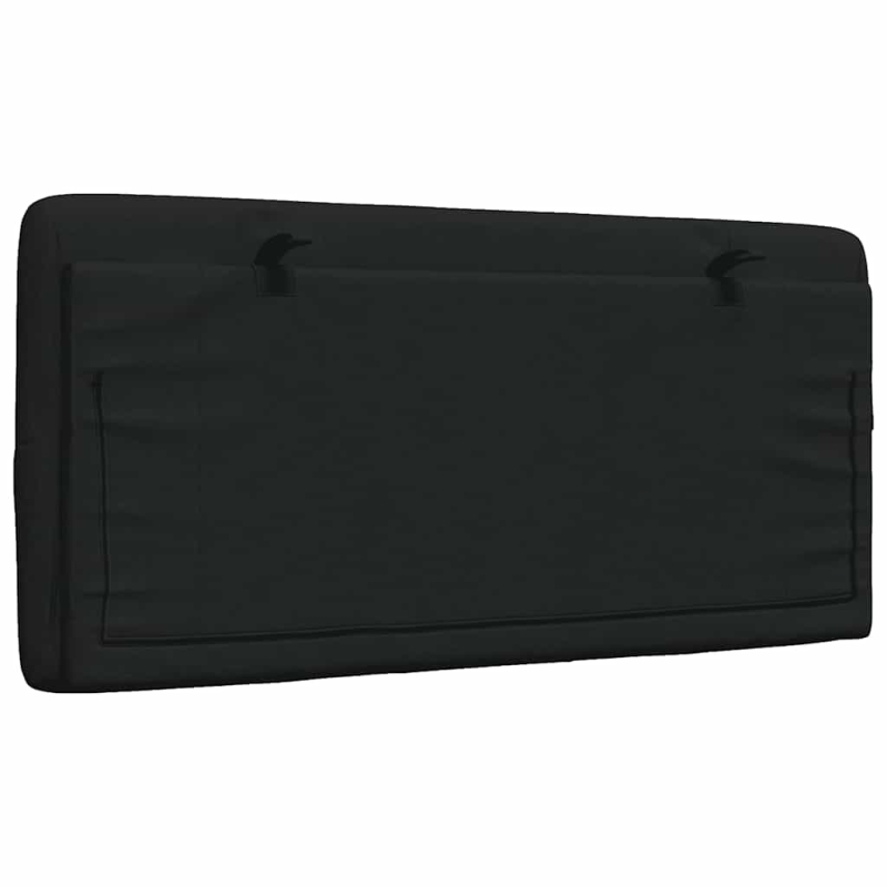 Kopfteil-Kissen Schwarz 100 cm Stoff