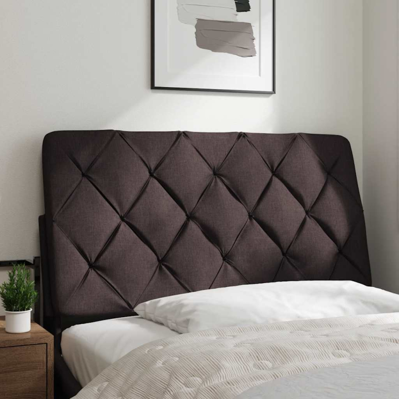 Kopfteil-Kissen Dunkelbraun 100 cm Stoff