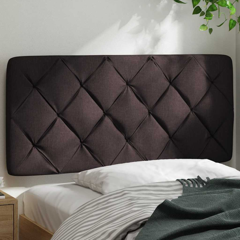 Kopfteil-Kissen Dunkelbraun 100 cm Stoff