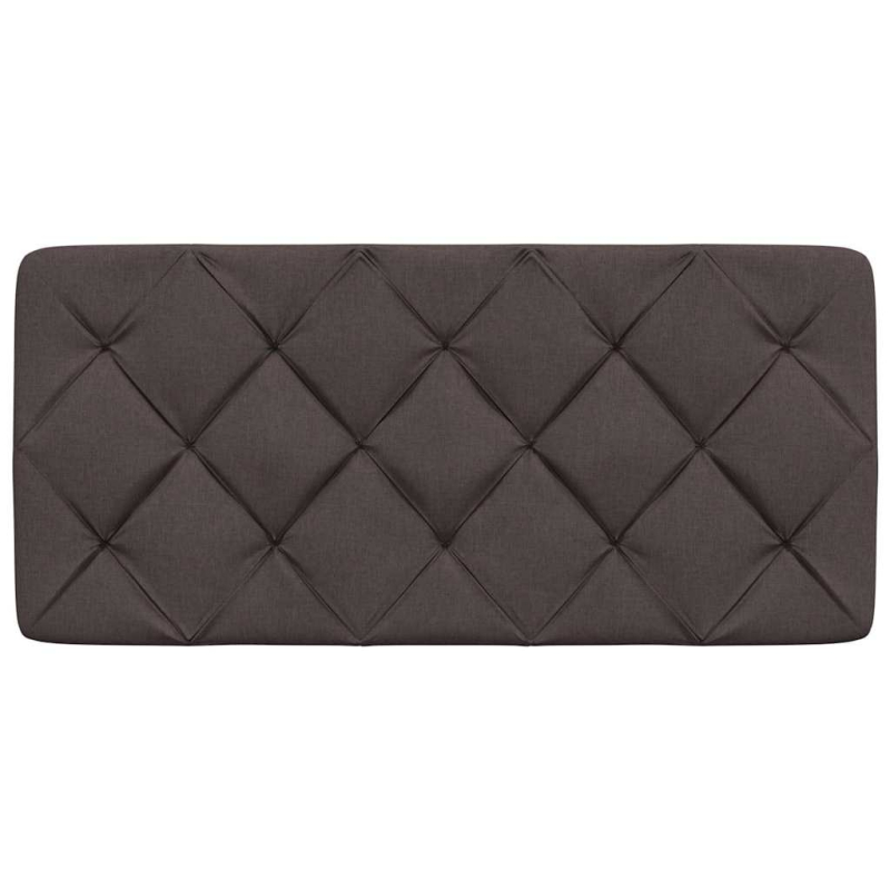 Kopfteil-Kissen Dunkelbraun 100 cm Stoff