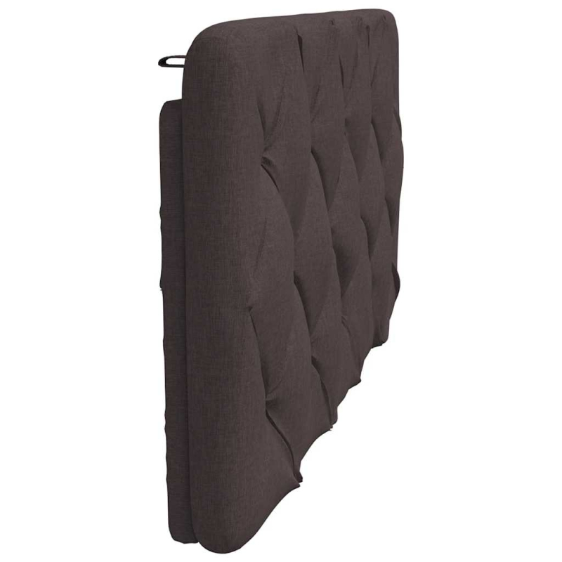 Kopfteil-Kissen Dunkelbraun 100 cm Stoff