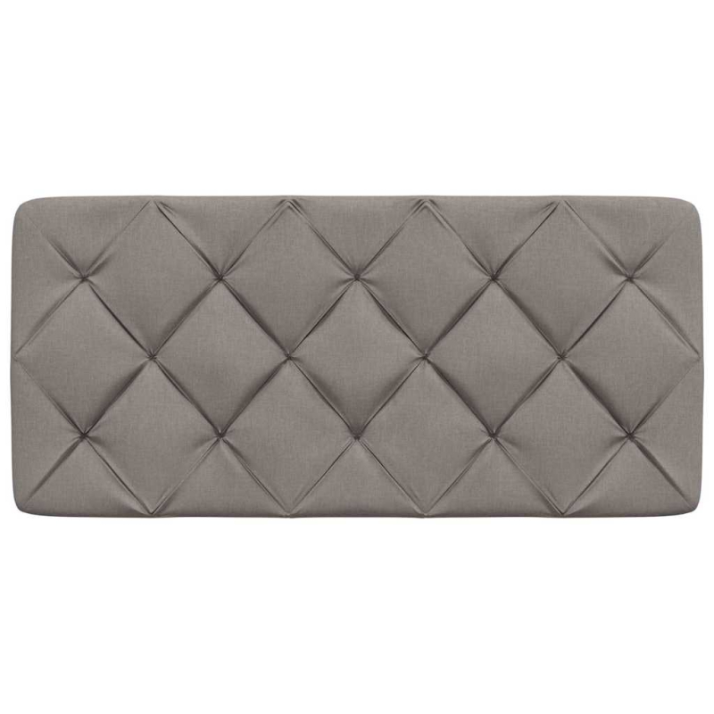 Kopfteil-Kissen Taupe 100 cm Stoff