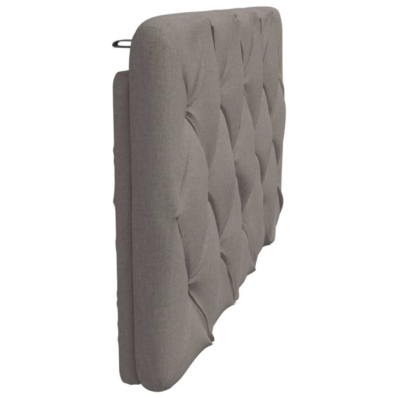Kopfteil-Kissen Taupe 100 cm Stoff