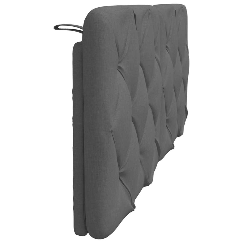 Kopfteil-Kissen Dunkelgrau 120 cm Stoff