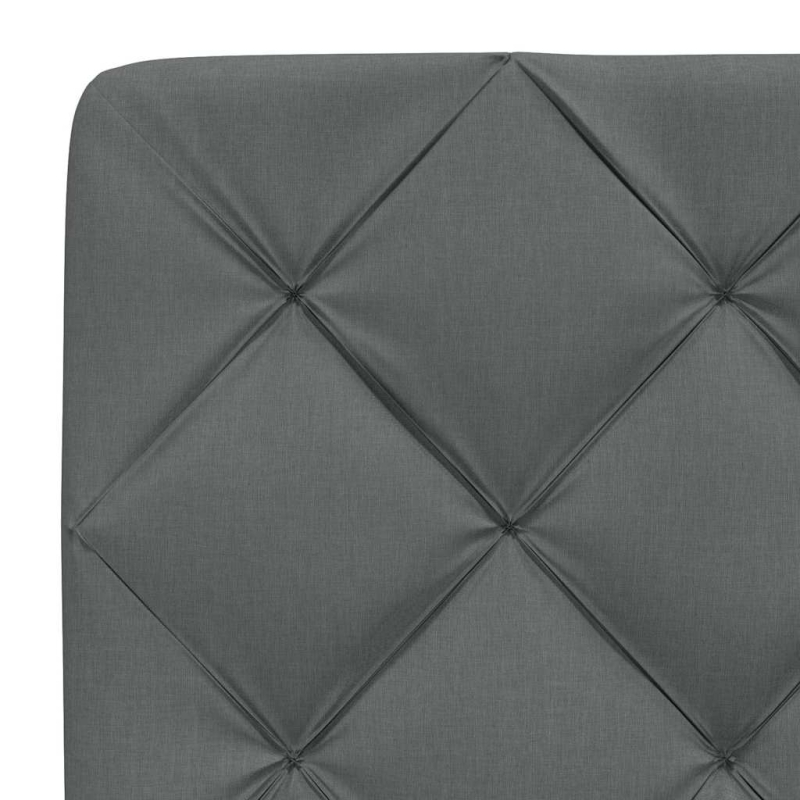 Kopfteil-Kissen Dunkelgrau 120 cm Stoff