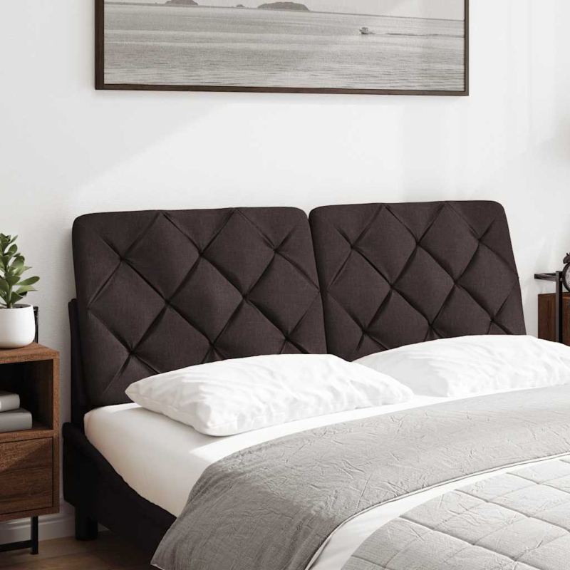 Kopfteil-Kissen Dunkelbraun 120 cm Stoff