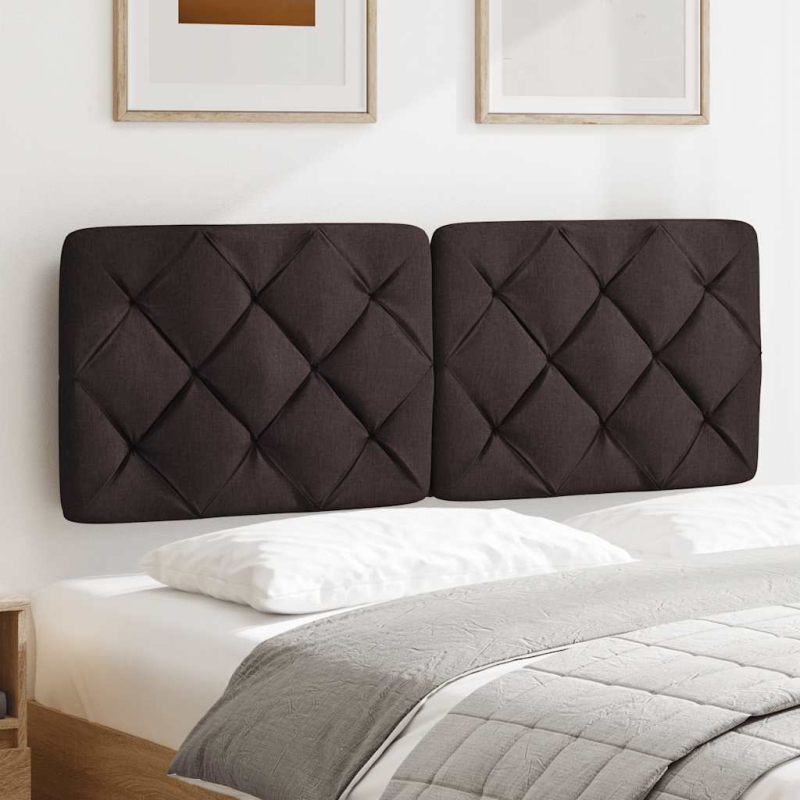 Kopfteil-Kissen Dunkelbraun 120 cm Stoff