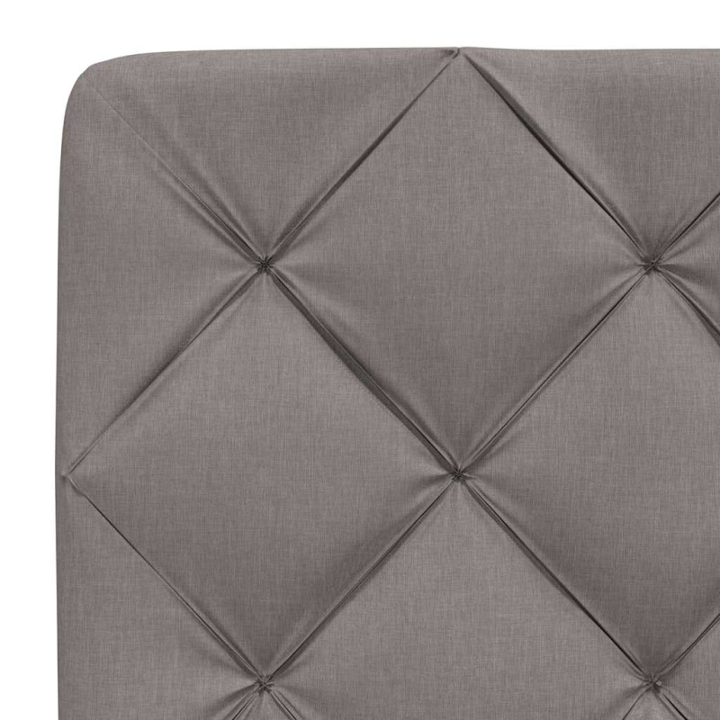 Kopfteil-Kissen Taupe 120 cm Stoff