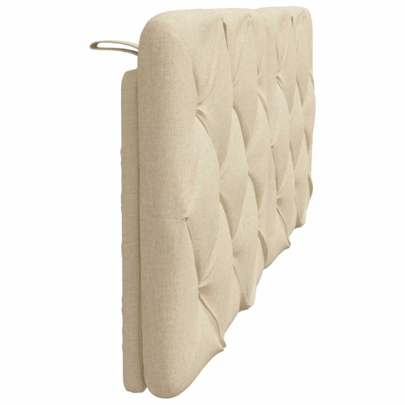 Kopfteil-Kissen Creme 120 cm Stoff
