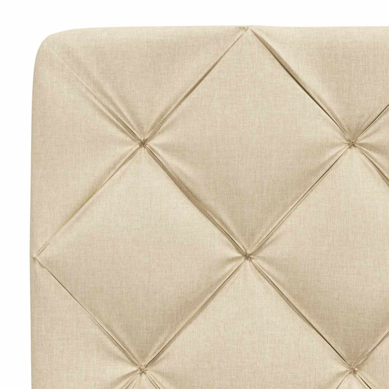 Kopfteil-Kissen Creme 120 cm Stoff
