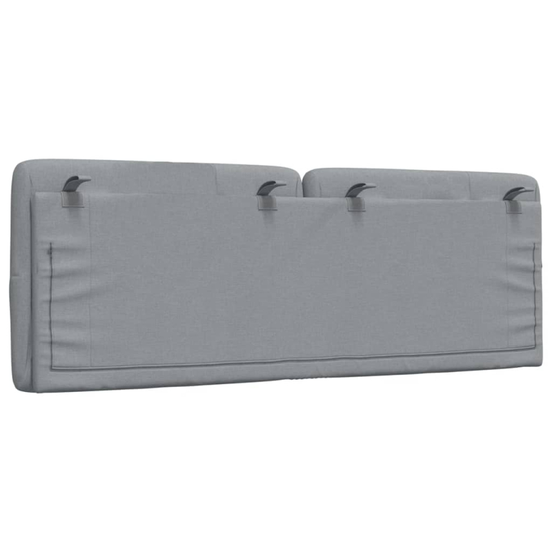 Kopfteil-Kissen Hellgrau 140 cm Stoff