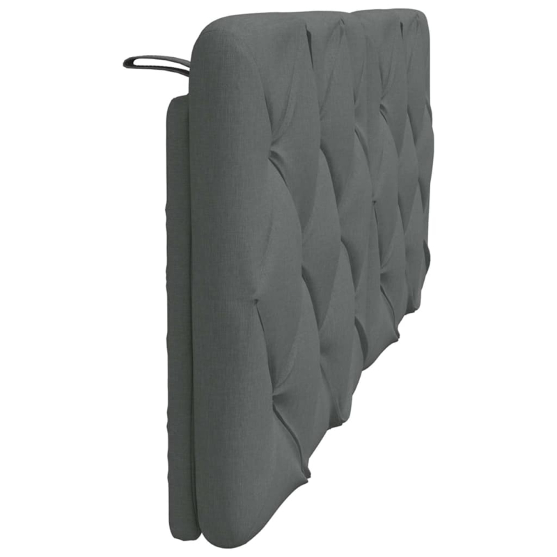 Kopfteil-Kissen Dunkelgrau 140 cm Stoff