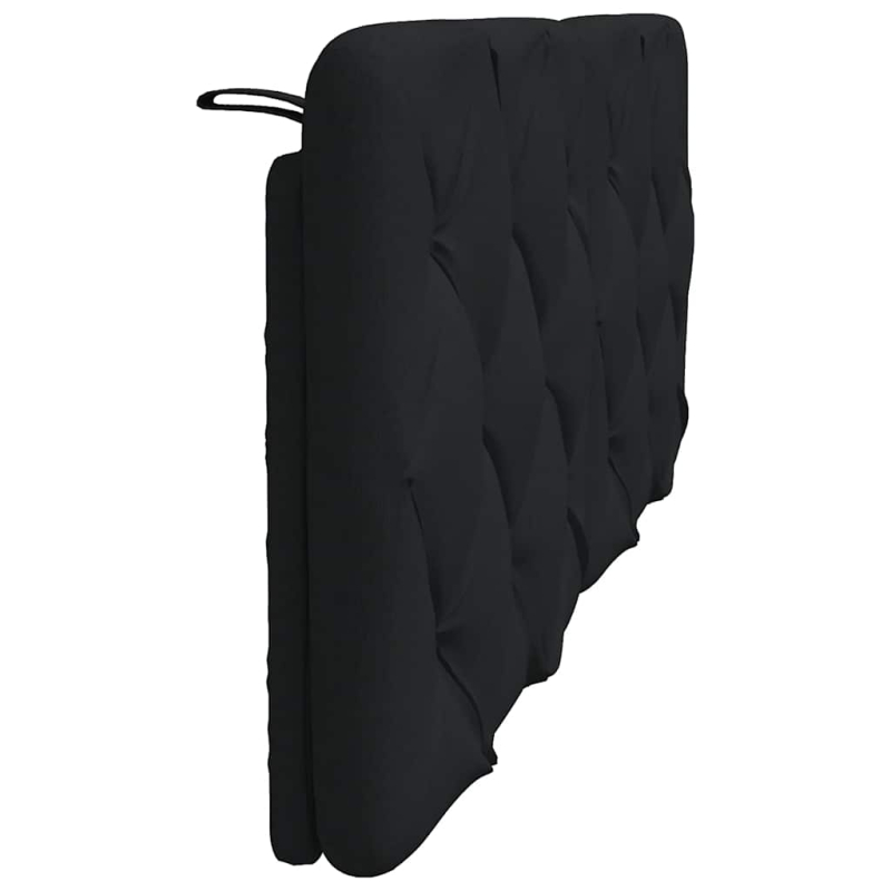 Kopfteil-Kissen Schwarz 140 cm Stoff