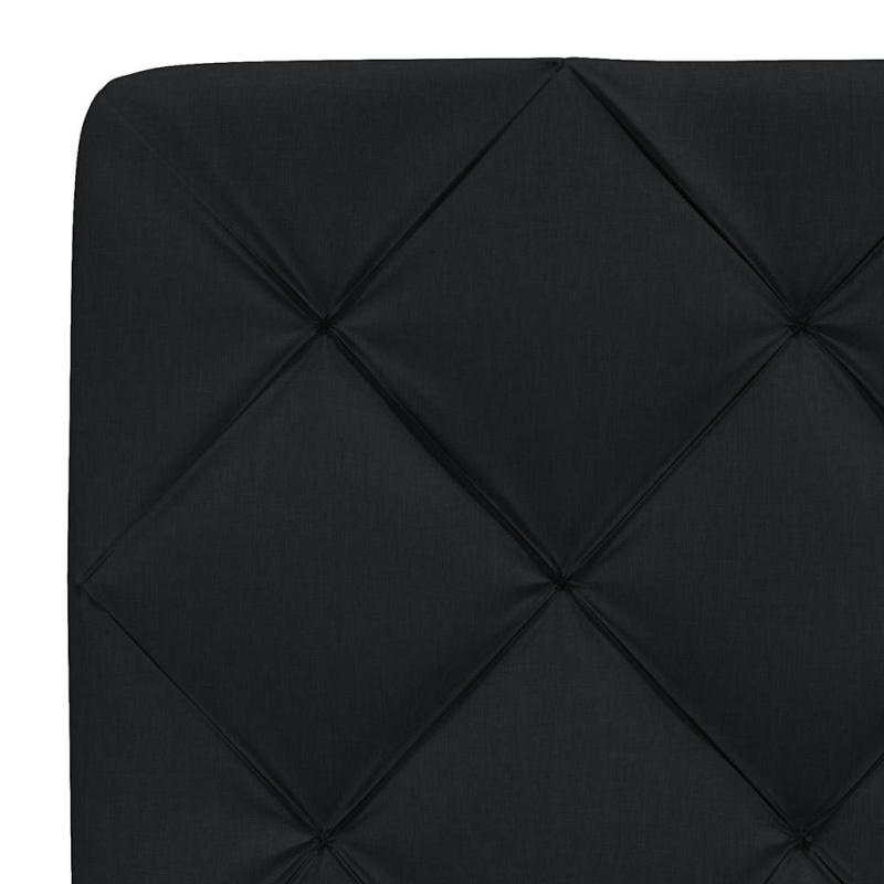 Kopfteil-Kissen Schwarz 140 cm Stoff