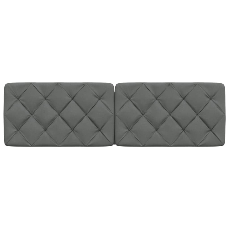 Kopfteil-Kissen Dunkelgrau 160 cm Stoff