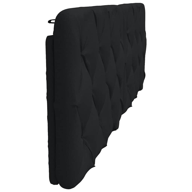 Kopfteil-Kissen Schwarz 160 cm Stoff