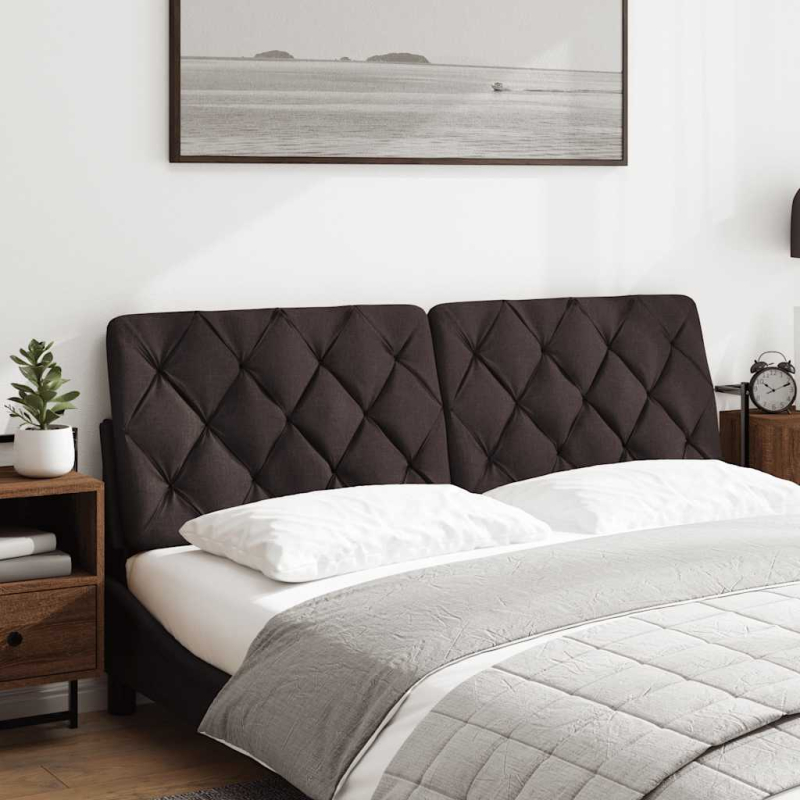 Kopfteil-Kissen Dunkelbraun 160 cm Stoff