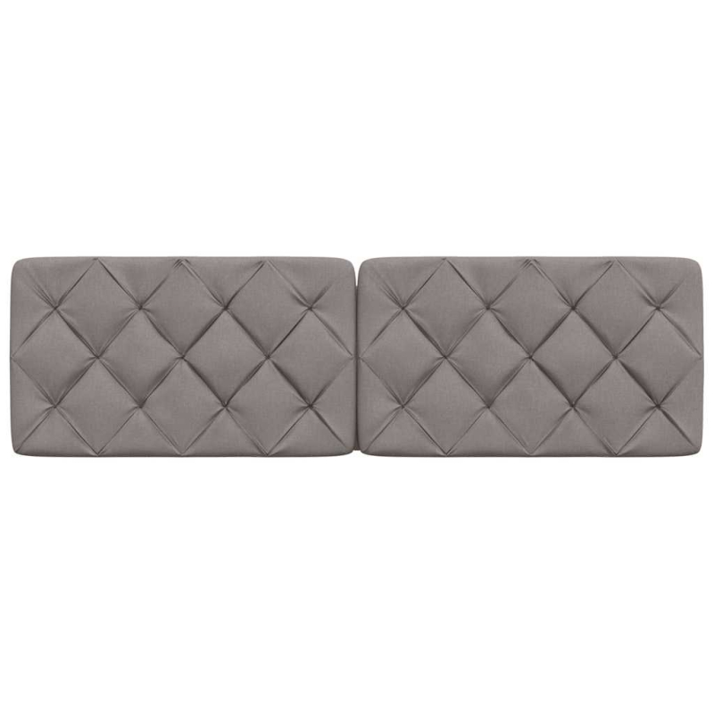 Kopfteil-Kissen Taupe 160 cm Stoff