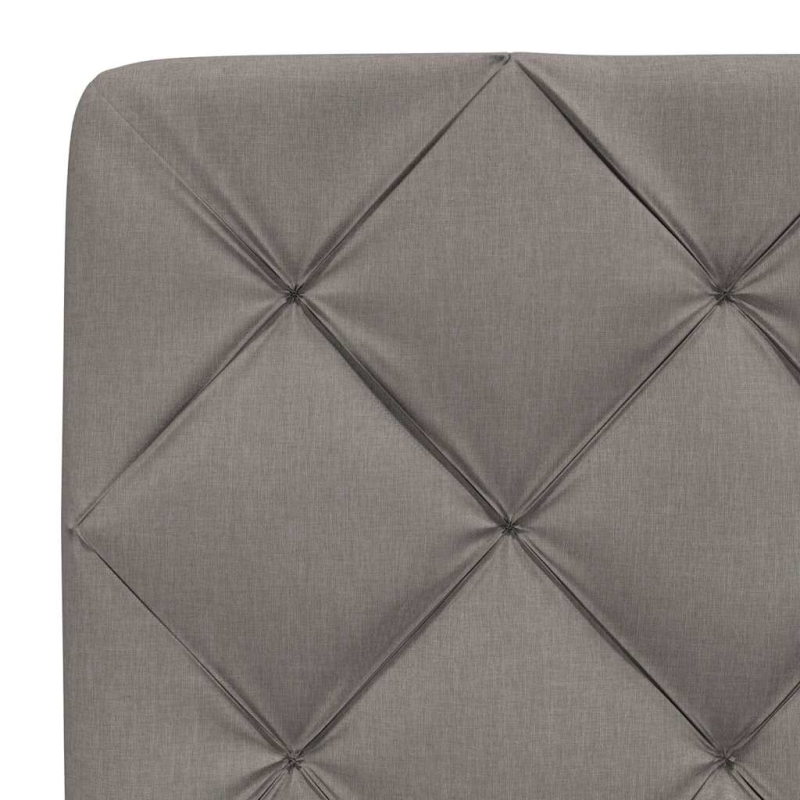 Kopfteil-Kissen Taupe 160 cm Stoff