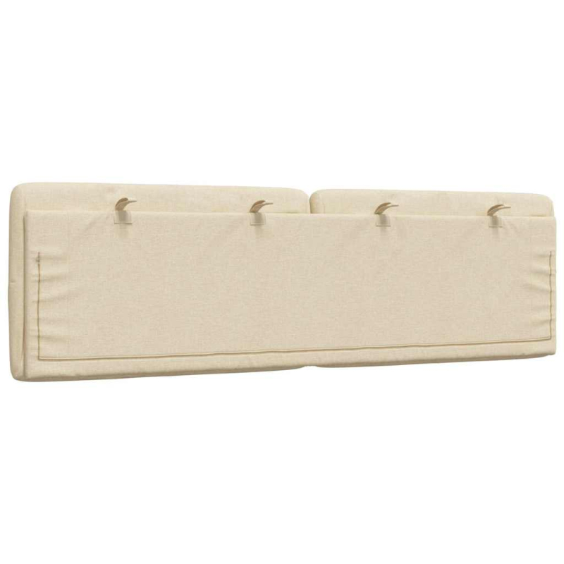 Kopfteil-Kissen Creme 160 cm Stoff