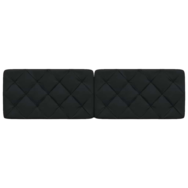 Kopfteil-Kissen Schwarz 180 cm Stoff