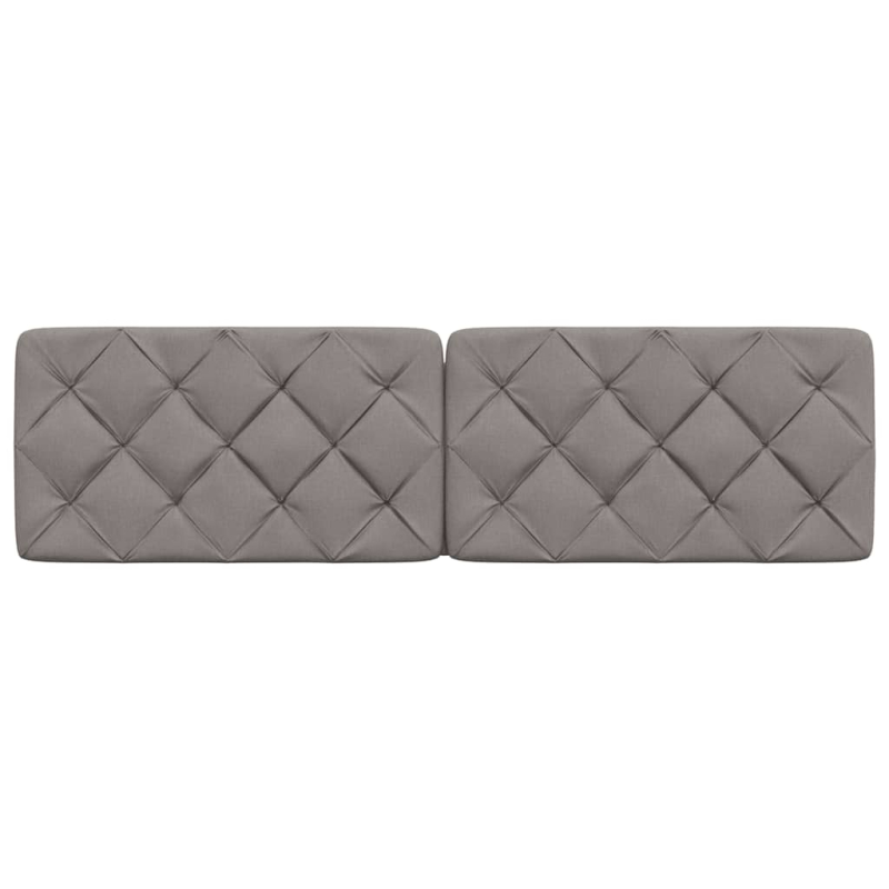 Kopfteil-Kissen Taupe 180 cm Stoff