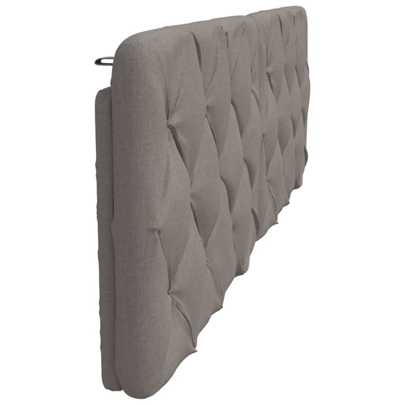 Kopfteil-Kissen Taupe 180 cm Stoff